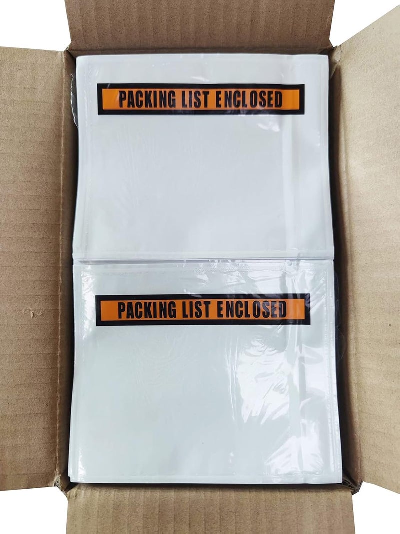 FEILONG PACKAGING 1000 Pcs Packing List Envelopes Pouches 4.5”x 5.5”,Packing Envelopes for Shipping Mailing Pouch Enclosed Bags with Packing Slips Invoice Label - Image 4